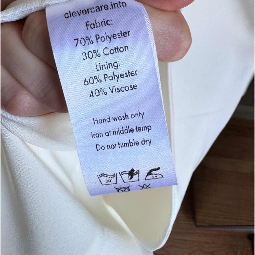 LICHI Belted Cream Mini Dress in Small - Picture 5 of 16